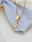 Fashion Golden Octagon Star Gold Plated Diamond Earring Necklace Set