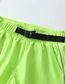 Fashion Fluorescent Green High Elasticity Love Standard Short Sports Suit