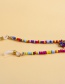 Fashion White Round Bead Tassel Geometric Rice Beads Handmade Glasses Chain
