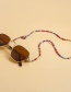 Fashion White Round Bead Tassel Geometric Rice Beads Handmade Glasses Chain