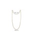 Fashion Golden Pearl-like U-shaped Tassel Multi-layer Necklace