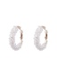 Fashion Crystal Pink Hand-woven Crystal Pearl Alloy Earrings