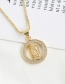 Fashion Golden Our Lady Of Zircon Necklace