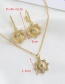 Fashion Golden Copper-inlaid Zircon Octagonal Necklace