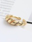 Fashion Golden Spiral ring