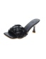 Fashion Black Woven Belt Square Head High-heeled Sandals And Slippers