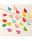 Fashion Mixed Colors (20 Random Colors) Butterfly Resin Alloy Grip Set