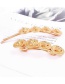 Fashion Chain Five-pointed Star Geometric Love Alloy Hollow Hairpin