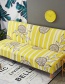 Fashion Yarn Yellow All-inclusive Stretch-knit Printed Sofa Cover