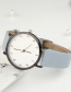 Fashion Dark Grey Digital Watch With Ultra-thin Dial With Pu Belt
