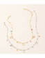 Fashion Color Mixing Rice Bead Pendant Small Butterfly Alloy Necklace Set