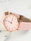 Fashion White Womens Quartz Watch With Scale Leather Strap