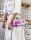 Fashion White Ice Cream Car Laser Chain Shoulder Crossbody Bag