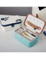 Fashion Romantic White Flower Hit Color Multilayer Portable Jewelry Box