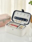 Fashion Romantic White Flower Hit Color Multilayer Portable Jewelry Box