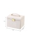 Fashion Nude Pink Drawer Type Jewellery Box With Mirror Disc Silk Pattern Earring Ring