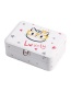 Fashion White Printed Large-capacity Jewelry Box With Mirror