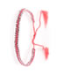Fashion Watermelon Red Hand-woven Rope Tassel Adjustable Bracelet