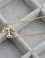 Fashion White Gold Micro-set Zircon Hanging Necklace