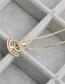 Fashion Mixed Eyes Micro-set Zircon Eye Hollow Hanging Necklace