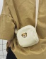 Fashion Yellow Bear Embroidered Canvas Shoulder Bag
