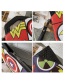 Fashion Black Lightning Superman Rivet Contrast Color Clutch