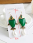 Fashion Transparent Beads Alloy Resin Fish Earrings