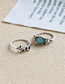 Fashion Silver Alloy Letter Aircraft Ring Set