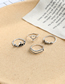 Fashion Silver Alloy Letter Love Ring Set