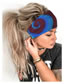 Fashion Yellow Spiral Printed Fitness Yoga Sports Wide-brimmed Hair Band