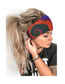 Fashion Grass Green Spiral Printed Fitness Yoga Sports Wide-brimmed Hair Band