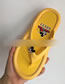 Fashion Black Mickey Print Flip Flop Sandals