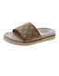 Fashion Beige Flat-shaped Flat-bottomed Muffins And Platform Slippers
