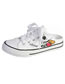 Fashion White Mickey Mouse Printed Canvas Round Toe Sneakers