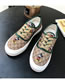 Fashion Green Mickey Lace-up Printed Canvas Shoes