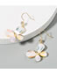 Fashion Color Butterfly Acrylic Diamond Earrings