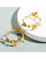 Fashion Golden Butterfly Alloy Geometric Round Earrings