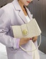 Fashion Purple Nylon Chain Stitching Crossbody Chest Bag