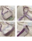 Fashion Purple Transparent Jelly Acrylic Chain Shoulder Bag