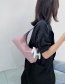 Fashion Pink One-shoulder Armpit Bag With Contrasting Shoulder Strap