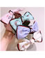 Fashion Cream Color Silk Wool Butterfly Print Wide-brimmed Bow Headband