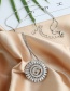 Fashion V Round Alphabet Necklace With Copper And Zircons