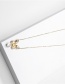 Fashion Golden Natural Freshwater Pearl Metal Butterfly Alloy Necklace