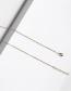 Fashion Gray Geometric-wrapped Natural Stone Alloy Necklace