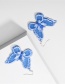 Fashion Blue Eugen Yarn Lace Butterfly Earrings