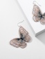 Fashion Khaki Eugen Yarn Lace Butterfly Earrings