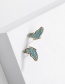 Fashion White Butterfly Wrapped Wings Alloy Earrings