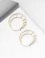 Fashion Golden Geometric Hollow Irregular Alloy Earrings
