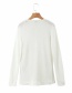 Fashion White Thin Single-breasted Knitted Cardigan