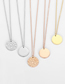 Fashion Golden Round Stainless Steel Geometric Multi-layer Necklace